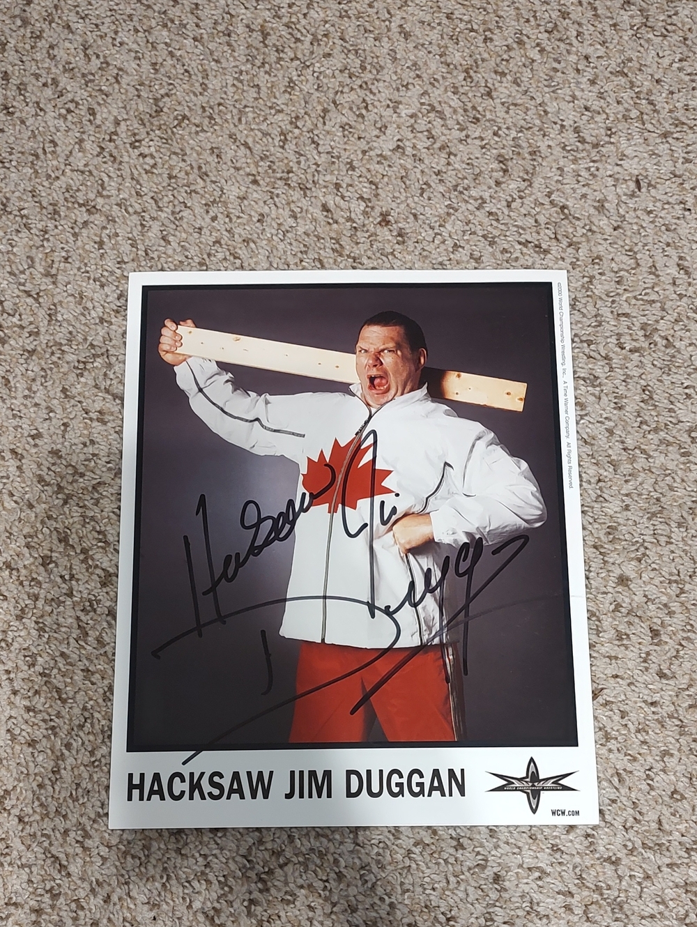 Hacksaw Jim Duggan Autograph Photo